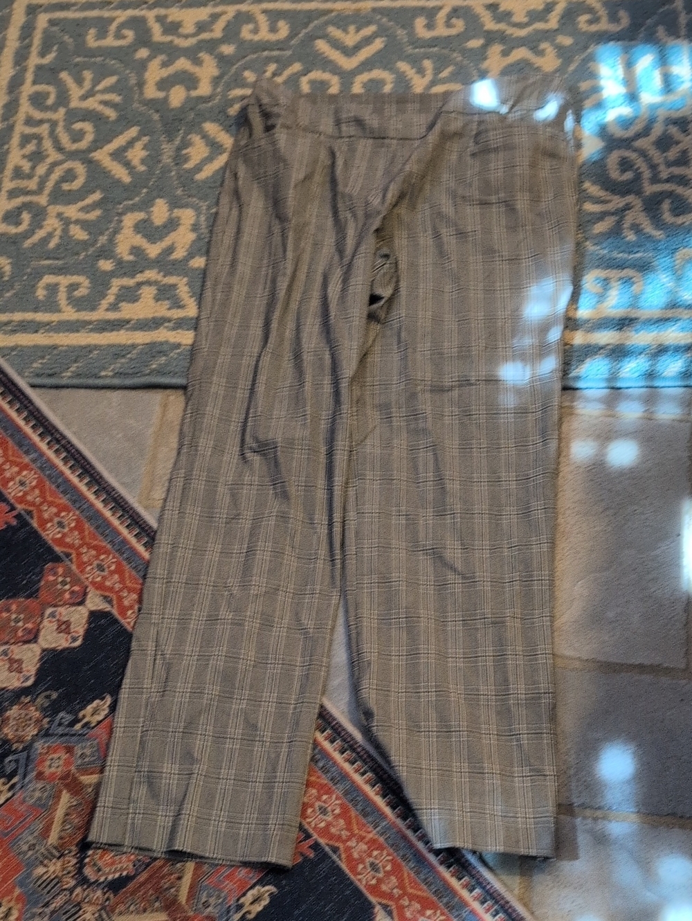 Time and Tru Gray Plaid Dress Pants